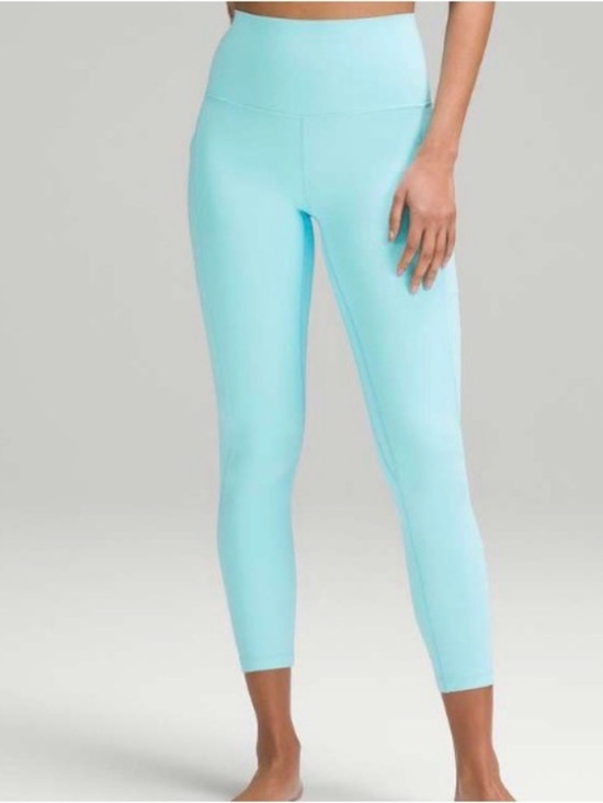 lululemon athletica Pants - Lululemon Align High-Rise Pant with Pockets 25" Cyan Blue Women’s Size 12